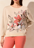 Tribal's Floral Knit Sweater