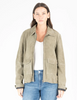 Mauritius Light Sage Yaima Leather Jacket