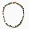 Amazonite Gold Disc Necklace