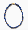 Lapis Gold Disc Necklace
