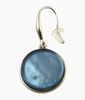 Circle Shell Earring - Blue
