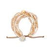 Champagne Beaded Love Bracelet