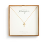 I am with you always Gold Dainty Cross Necklace
