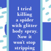 Glitter Body Spray Dish Towel