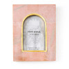 Jaipuri 4x6 Arch Picture Frame - Pink Carved Marble