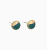 Zoe Comings Teal Tiny Pebble Stud Earrings