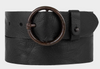 Black Pip Leather Belt