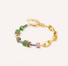 Green Gold Chain Link Bracelet