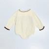 Sweet Cream Smocked Crinkle Muslin Romper