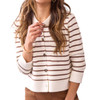 Tribal Collared Stripe Cardigan