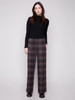 Charlie B Plaid Wide Leg Pant