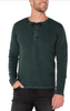 Liverpool Spruce/Black Henley Long Sleeve T-Shirt