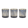 Blue Votive White Trees Candle Holder
