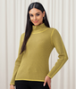 Elena Wang Apple Textured Mock Neck Sweater