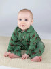 Deer Long Sleeve Polo Romper