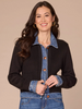 Knit and Denim Jacket