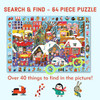 Search Find Christmas Market 64 Piece Puzzle