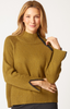 Habitat's Avocado Harvest Tweed Zip Neck Sweater