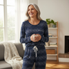 Blue Depth Nordic Long Pajama Set