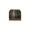 Faux Evergreen Tree with Wood Slice Base Asst - Large