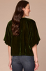 Democracy Velvet Bubble Sleeve Top