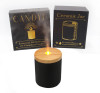 Flameless Candle Essential Oil Diffuser - Black Jar/Light Wood Lid