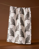 Geometry's Nocturne Owl Tea Towel