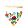 Rainbow Heart Wind Chime
