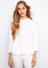 Curved Hem Crew Neck Sweater