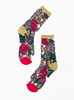 Festive Floral Sheer Crew Sock