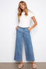 Wide Leg Scalloped Jean