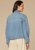 Denim Oversized Barrel Sleeve Jacket