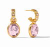 Jolie Hoop & Charm Earring - Rose