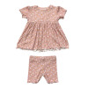 Babysprout's Pink Rose Mini Daisy Babydoll Set