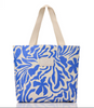 Float Day Tripper Blue Floral Print Tote Bag