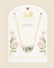 Pressed Flower Necklace - Purple Cornflower
