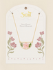 Pressed Flower Necklace - Pink Cherry Blossom