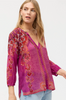 Pink Lantana Scarf Franceen Shirt