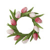 Pink and Rose Tulip Candle Ring 10 inch