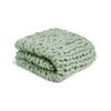 Chunky Knit Eucalyptus Throw Blanket