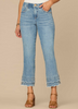 Scallop Double Layer Kick Flare Jean