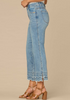 Democracy's Scallop Double Layer Kick Flare Jean