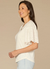 Eyelet Flutter Sleeve T-Shirt