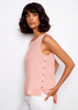 Crisp Linen Button Tank