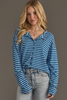 Striped Button Up Sweater