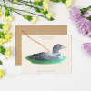 Loon Bronze Ornament and Notecard