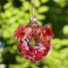 Red Double Hummingbird Feeder