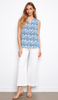 Mosaic Ruffle Collar Tank