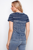 Navy Stripe V-Neck T-Shirt