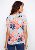 Retro Flower V-Neck T-Shirt